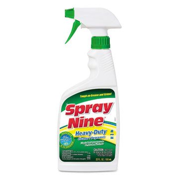 Spray Nine® Heavy Duty Cleaner-degreaser-disinfectant, Citrus Scent, 22 Oz Trigger Spray Bottle, 12-carton freeshipping - TVN Wholesale